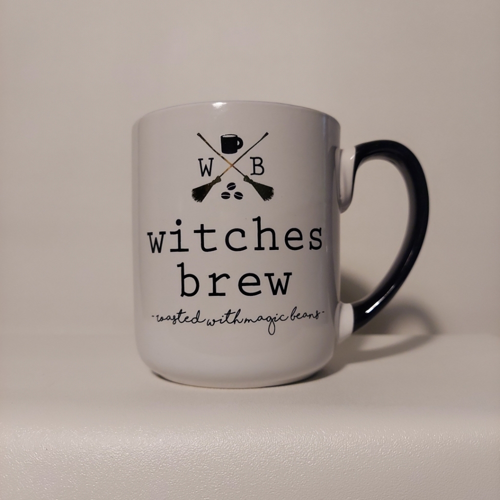 Witches Brew White and Black Mug Cup